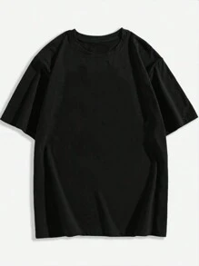 Manfinity EMRG Men's Wing Pattern Loose Fit T-Shirt - Black - View 4