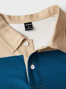 GENTILAND Nam Khối màu Ngắn tay Áo polo - Nhiều màu - Xem 4