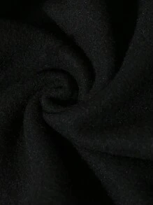 ROMWE MEN Men's Gothic Print Hooded Sweatshirt - Black - View 4