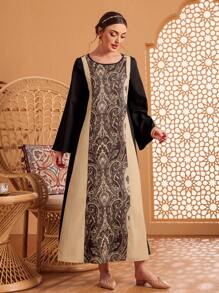 Al Najma 女士花卉印花鐘袖連衣裙