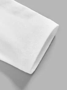 Baby Boys' Casual New Year's Eve 2024 Pattern Long Sleeve Round Neck Top Suitable For Autumn - White - View 6