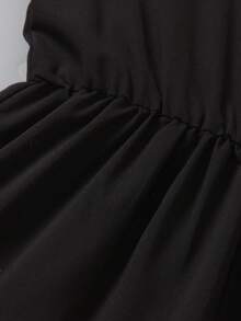 SHEIN Little Girls' Color Block Sleeveless Dress - Multicolor - View 4