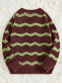 Manfinity VCAY Homme Pull À Chevrons - Multicolore - Voir 2