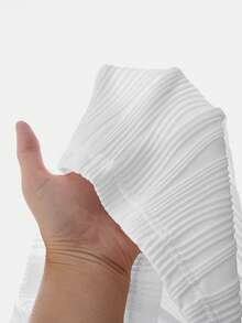 SHEIN 孕婦純色t卹 - 白色 - 查看 2