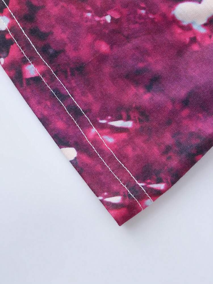 Skull & Letter Printed Short Sleeve T-Shirt Graphic Tees Women Tops