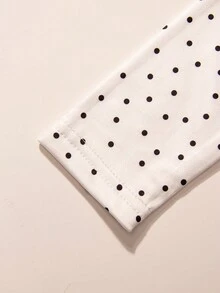 春秋新款韓版嬰兒舒適長袖連身衣,優雅嬰兒連身衣 - 白色 - 查看 5