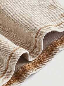 SHEIN MOD Women's Cross Strap Denim Top