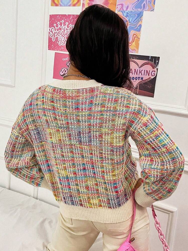 Casual Drop Shoulder Sweater