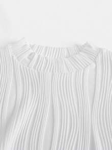 SHEIN 孕婦純色t卹 - 白色 - 查看 3