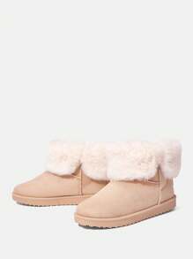 SHEIN VCAY Women's Fashionable Versatile Comfortable Ankle Boots And Short Boots