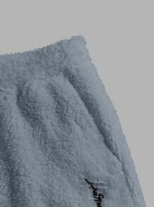 GENTILAND 男士針織天鵝絨長褲 - 藍色 - 查看 3