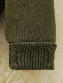 Nam In thư Áo nỉ Và Quần thể thao 2 cái/bộ , Thích hợp Đối với Và Phù hợp ( 3 Sets Riêng biệt ) - xanh quân đội - Xem 6