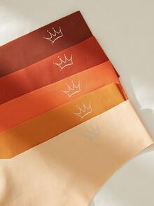 5入組女士無縫t字褲 - 彩色 - 查看 4