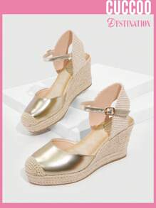 Giày nêm & Phẳng của Nữ - Vàng - Xem 5