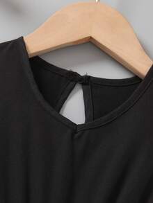 SHEIN Little Girls' Color Block Sleeveless Dress - Multicolor - View 6