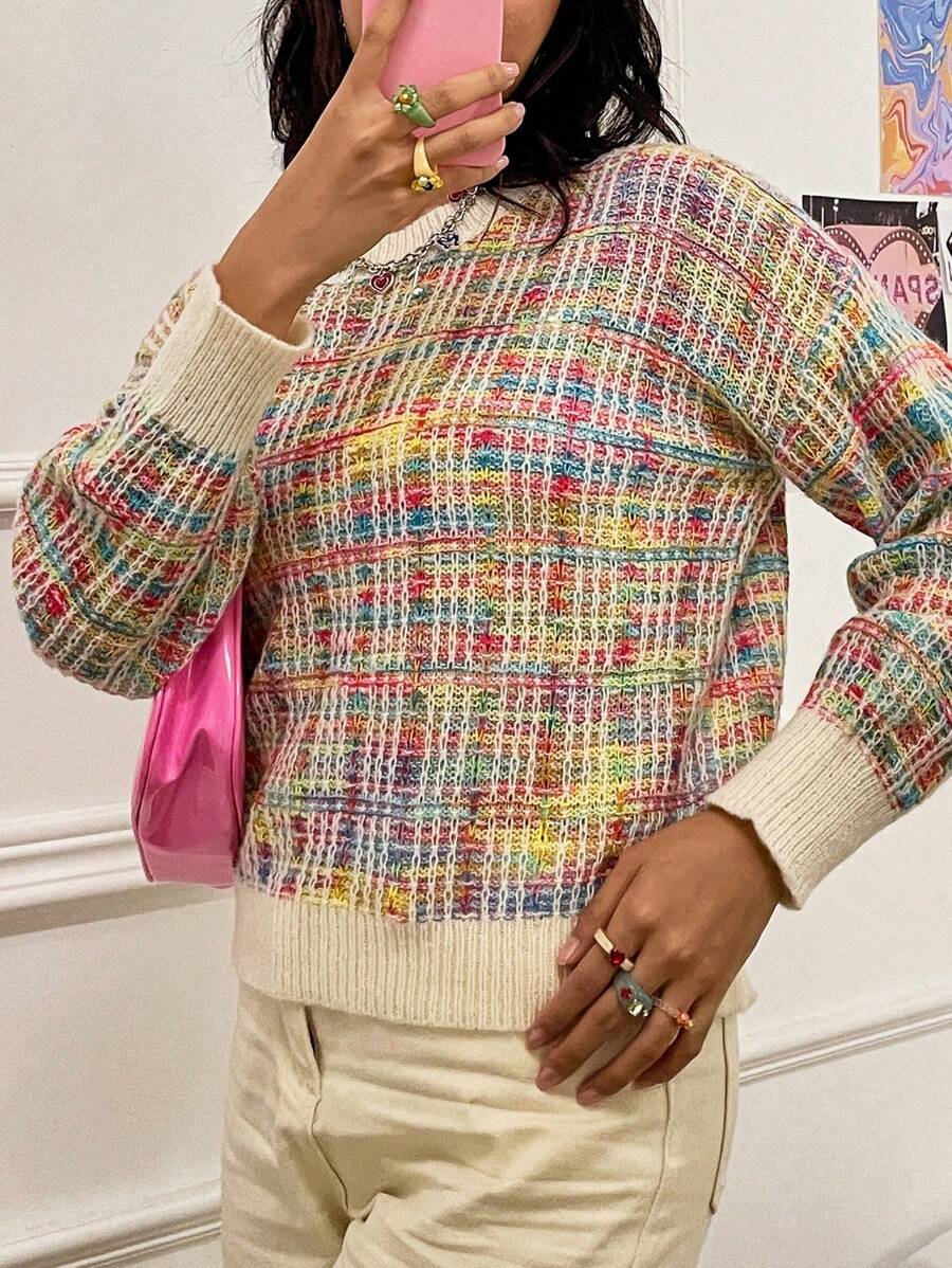 Lunelith SHEIN Lunessa Casual Drop Shoulder Sweater