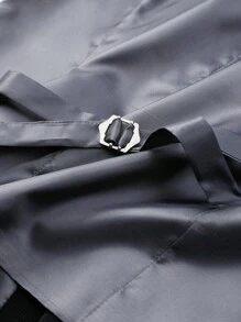 Manfinity Mode 男士加大码双排扣背心和裤子西装套装