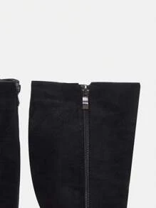 SheIn ICON Fashionable Women's Flatform Over-the-knee Boots