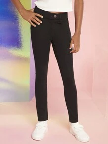 Mädchen-Solid-Jeans im Tween-Alter