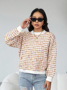 Aveloria Pull À Épaules Basses À Col Rond - Multicolore - Voir 6