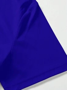 Manfinity Homme 男款字母印花短袖t卹 - 藏蓝色 - 查看 5