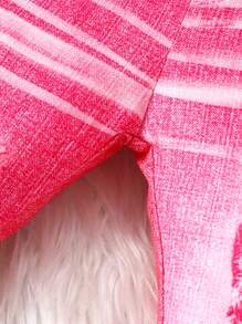 Baby Girls' Flare Jeans With Printed Pattern - Multicolor - View 4