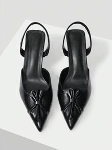 MOTF PREMIUM SIMPLE POINTED TOE PASTORAL STYLE HIGH HEELS FOR WOMEN, DAILY WEAR