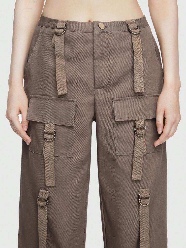 Ultra Low-Waist Women'S Cargo Pants