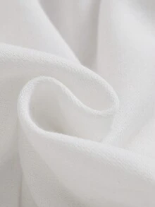 SHEIN 寶寶女孩卡通印花帽套衫和褲子套裝 - 白色 - 查看 6