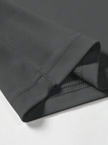 Manfinity Homme Áo thun nam tay ngắn in chữ thường ngày, Quà tặng bạn trai, Đi chơi - Màu xám đen - Xem 5