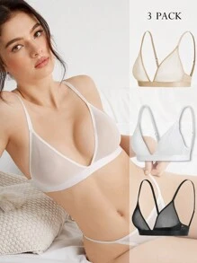 Ocili Bunt Abgesetzter Kanten Bh Lingerie - Verschiedenfarbig - Übersicht 5