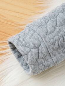 女嬰蝴蝶結拼色運動衫 - 彩色 - 查看 6