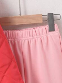 SHEIN Little Girls' Warm Casual Outfit