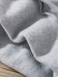 Young Boy Dinosaur Print Thermal Lined Sweatshirt - Grey - View 4