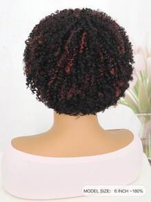 180% Piano Color Natural/BUGA Color Afro Kinky Human Hair Wigs - SNATURAL/BUG - View 4