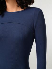 Cacao Bloom 设计师女士纯色开叉露背背心连衣裙，搭配短款上衣，适合度假、外出、节日 - 寶藍色 - 查看 8