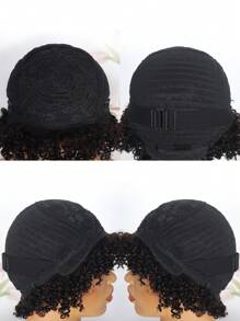 180% Piano Color Natural/BUGA Color Afro Kinky Human Hair Wigs - SNATURAL/BUG - View 6