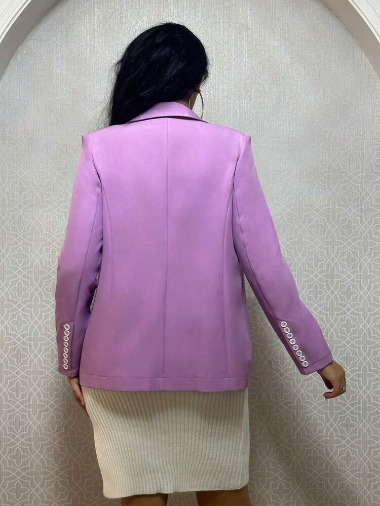 Solid Color Blazer Fall Cloth For Women