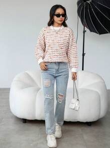 Aveloria Maglione A Collo Rotondo Con Spalle Scese