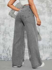 Jeans Droit Pour Femme