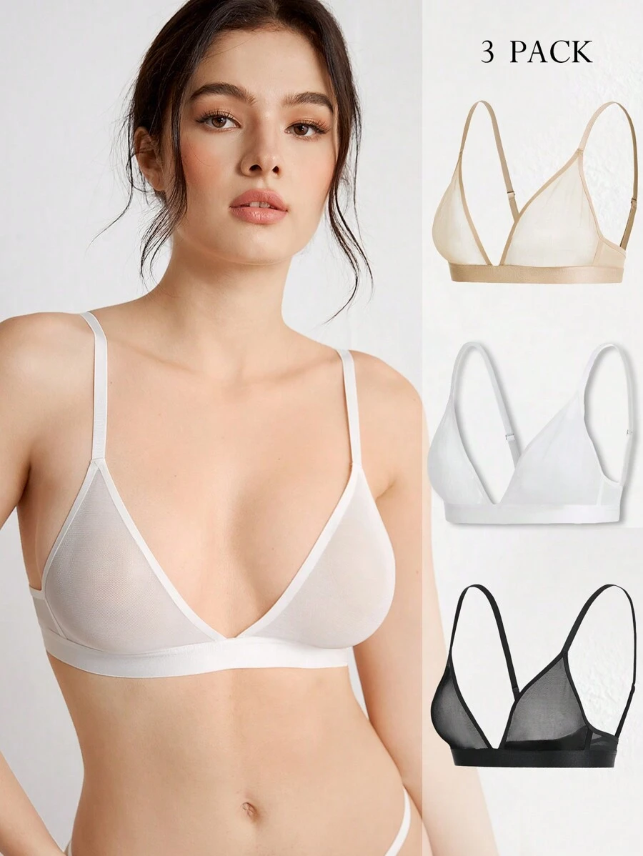 Ocili Bunt Abgesetzter Kanten Bh Lingerie - Verschiedenfarbig - Übersicht 1