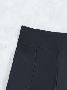 Swim SPRTY Boxer De Trajes De Baño De Color Sólido Para Damas En Carnaval - Negro - Ver 7