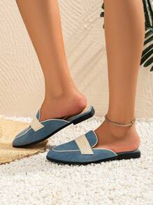 Zapatos planos - Azul - Ver 5
