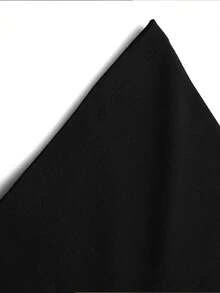 Flirla 大碼貓卡通印花t恤 - 黑色 - 查看 5