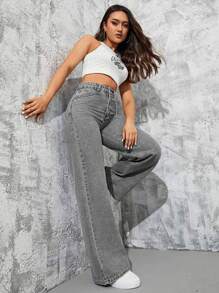 Jeans Droit Pour Femme