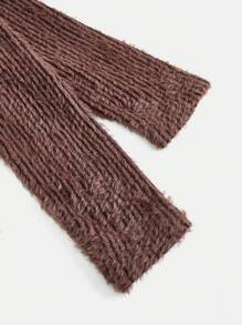 SHEIN Maternity Fashionable Off-Shoulder Top And Skirt Two Piece Set - Brown - View 7