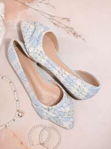 Women's Flat Shoes - Blue - View 1