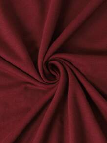 Manfinity RSRT 男士大尺碼棕櫚樹印花短袖t恤 - 酒紅色 - 查看 6