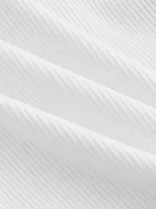 SHEIN MOD 女士顏色拼接落肩長袖運動衫 - 黑與白 - 查看 3