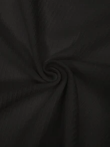 BizChic Women's Solid Color Stand Collar Mid-Sleeve T-Shirt, Business Casual Outfit, Suitable For Teachers, Office, School, Outings, Basic Top, Vintage Style